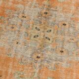 6x10 Peach Orange Large Vintage Rug, 184x290 Cm