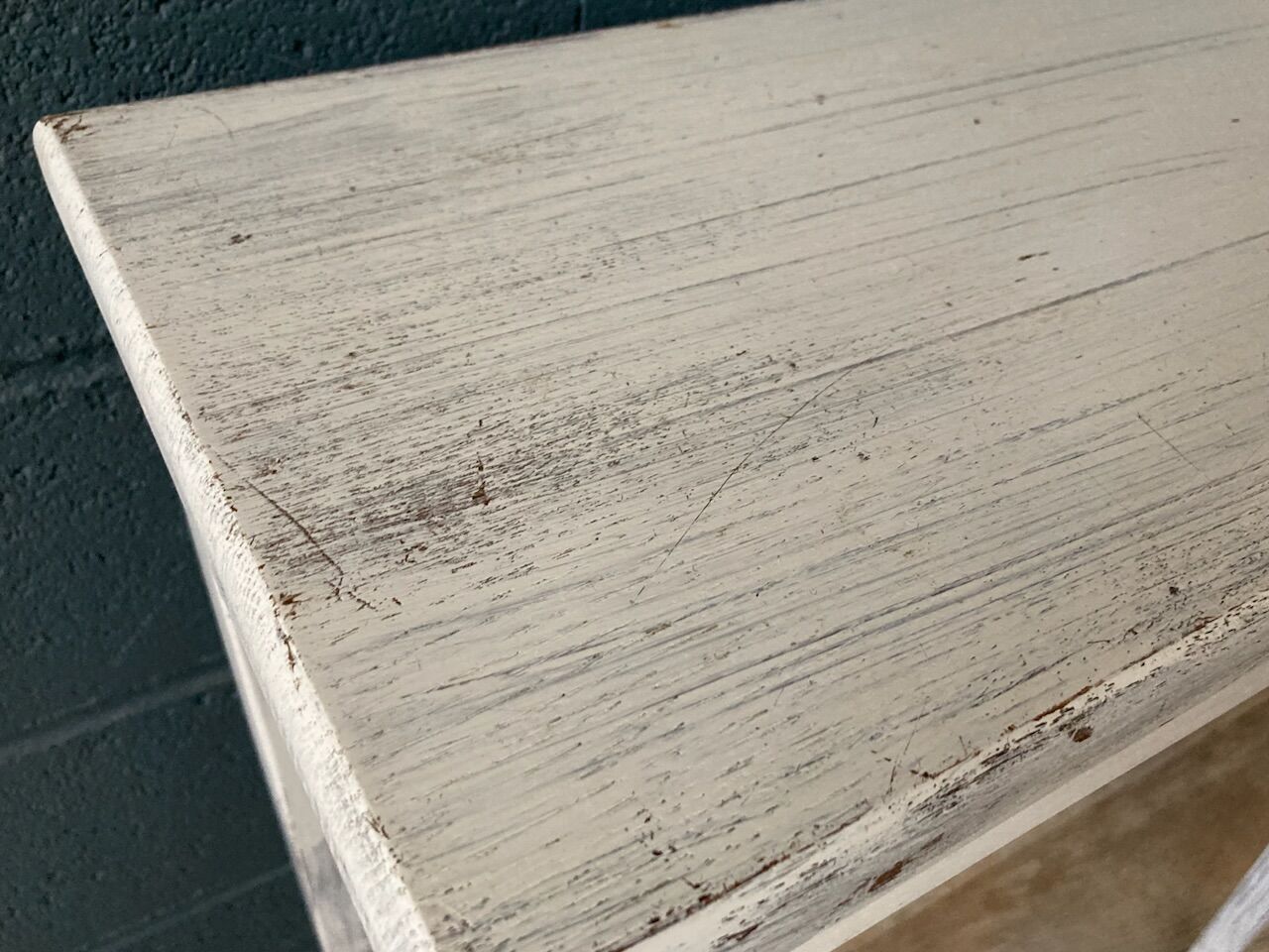 Side table in gray patinated oak