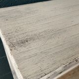 Side table in gray patinated oak