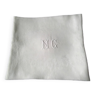 6 old damask linen napkins NG 67 x 76 cm