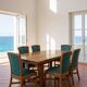Set of six vintage bamboo and rattan dining chairs