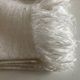 Set of 8 fringed napkins in 19th century linen damask