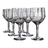 6 stemmed glasses