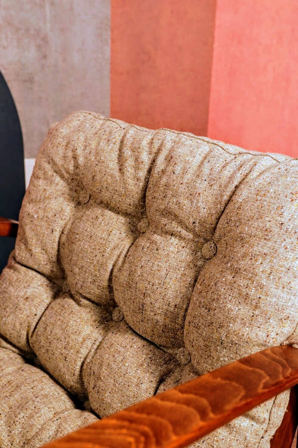 Vintage armchair granola beige 1960