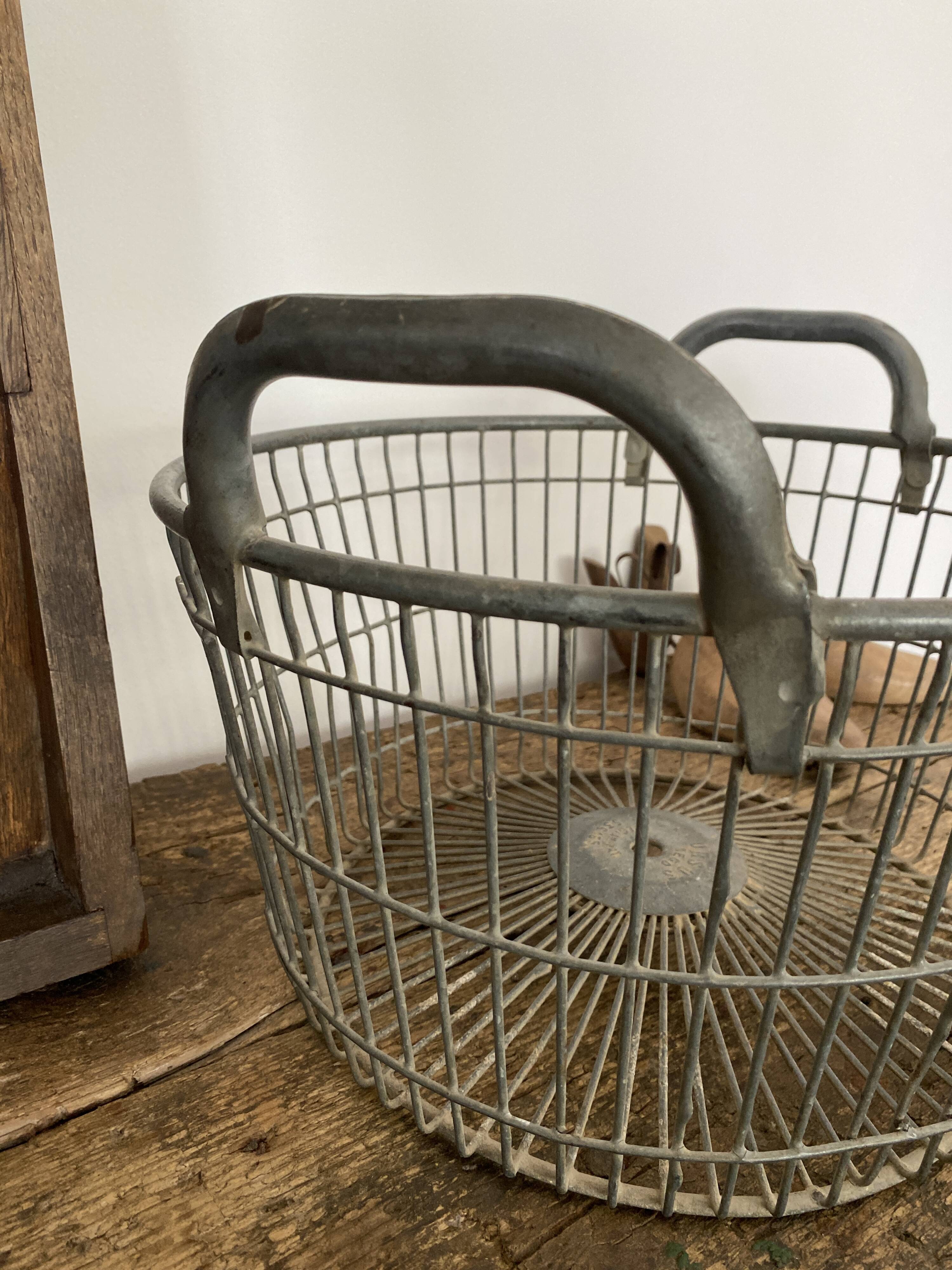 Metal industrial basket
