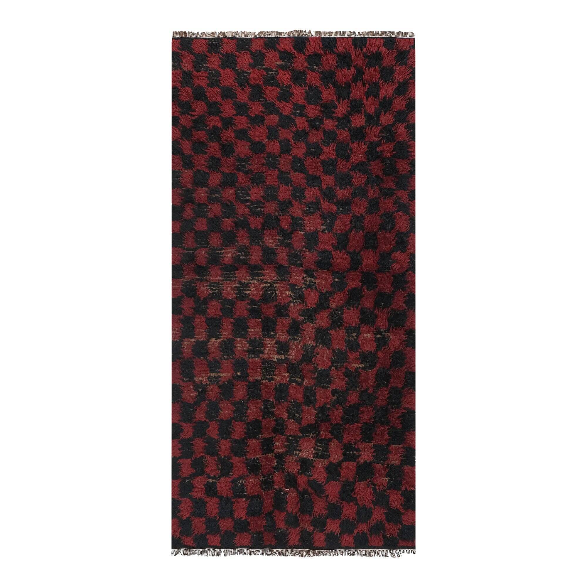 Vintage handmade Turkish rug 97x194 cm