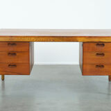 Vintage German design desk by Hartmut Lohmeyer for Wilkhahn with 6 drawers