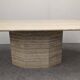 Table de salle à manger XL en travertin, Italie vers 1970