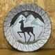 Decorative plate, ceramic XXth, Emile Masson, mountain décor, vintage
