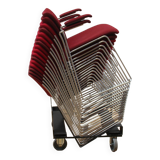 Suite of 16 40/4 chairs, Howe with trolley