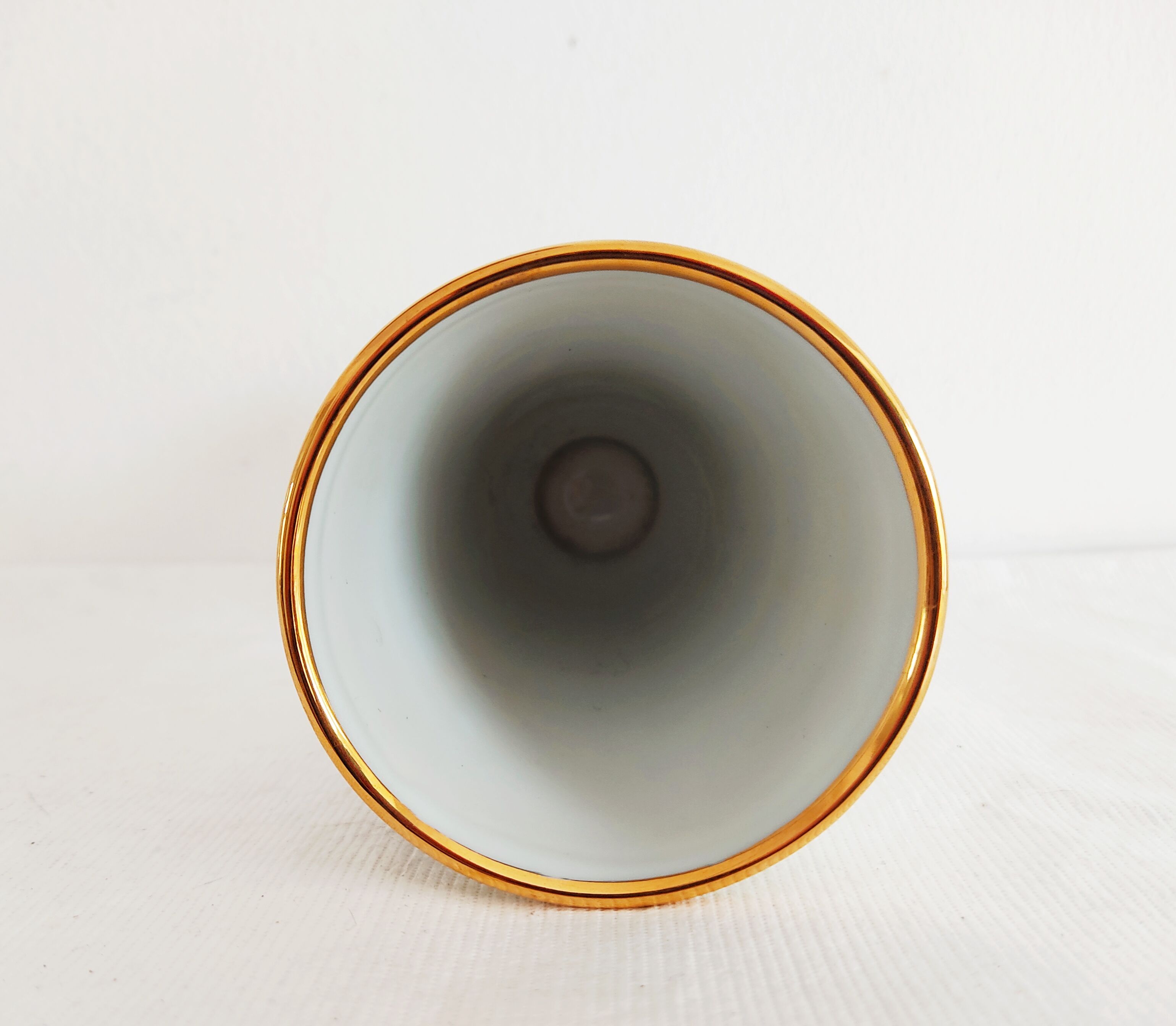 Limoges porcelain cone vase