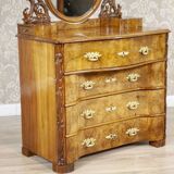 Antique Louis Philippe Vanity Table in Walnut, 1890s