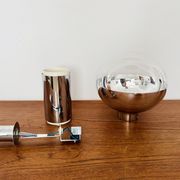 Set of 2 Large 1970s Modernist Flush Lamps by Motoko Ishii for Staff