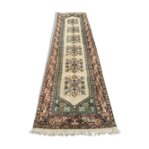Tapis runner kula, terracotta rouge, vert, beige