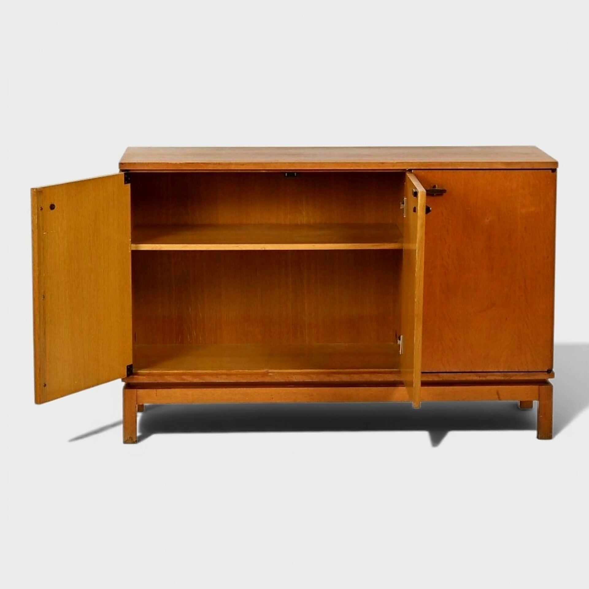 Rare Modernist Enfilade oak – Marcel Gascoin (Éd. Alvéole, c. 1960)