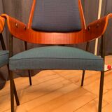 Ensemble de quatre chaises années 1960