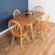Retro Blonde Ercol Model 383 Dining Table & Four Model 370 Windsor Kitchen Dining Chairs