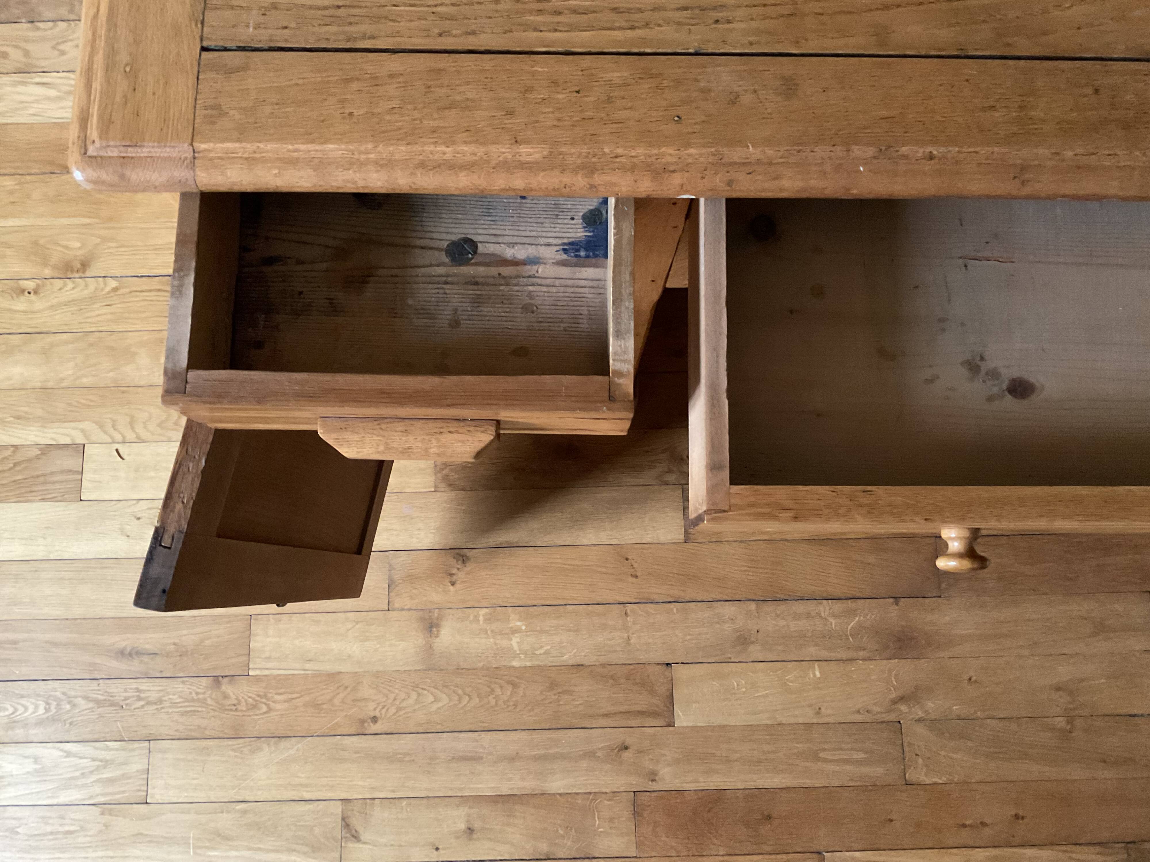 Antique oak desk