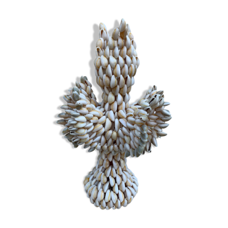 Vase en coquillages cauris