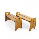Ensemble de Salle à Manger Sculptural en Pin par Gilbert Marklund pour Furusnickarn Ab, 1970s