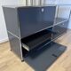 Commode USM Haller en Gris Anthracite et Noir Graphite