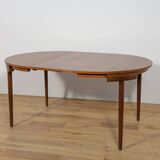Mid-Century Teak Dining Table and Chairs Set by Hans Olsen for Frem Røjle, Denmark, 1950s, Set of 5