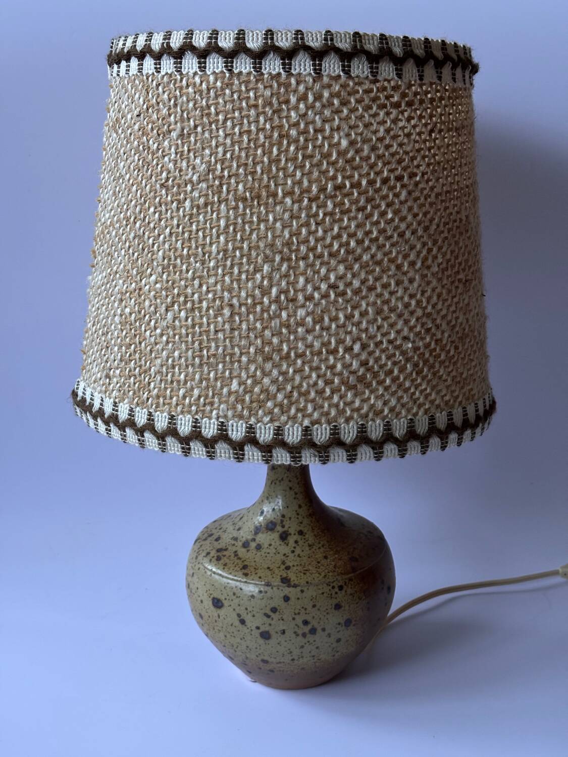 Vintage stoneware lamp