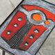2 nesting varnished ceramic coffee tables - the brothers jean & robert cloutier 1950