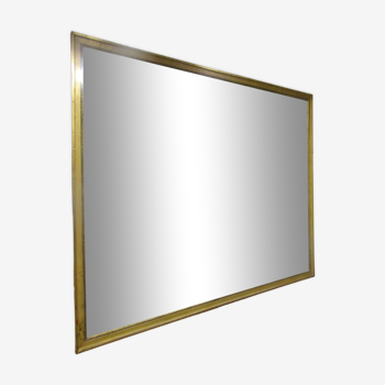 Miroir rectangulaire à cadre en bois doré