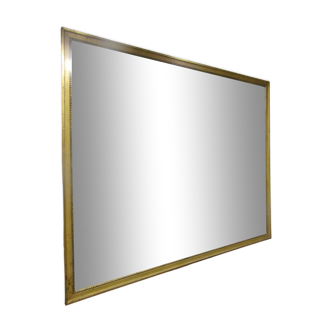 Rectangular mirror with gilded wood frame