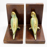 Paire de serre-livres en bronze peints -1930