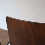 set of 10 vintage stackable chairs