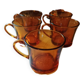 5 tasses à café vintage Duralex