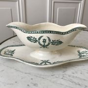 Saucière Terre de Fer Givors modèle "Wagram" fin XIXème