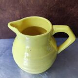 Pot à lait, pichet vintage jaune