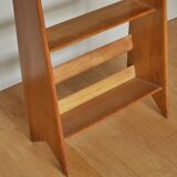 Solid oak shelf, Pierre Cruege 1950