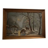 Xavier sager - hiver - huile sur panneau