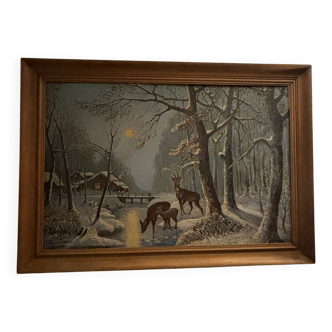 Xavier Sager - Winter - Oil on panel