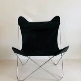 Armchair "Papillon" in chromed steel by Gavina Spa, Italy 70s