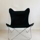 Fauteuil "Papillon"en acier chromé de Gavina Spa, Italie années 70