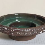50s ceramic Ikebana cup vase