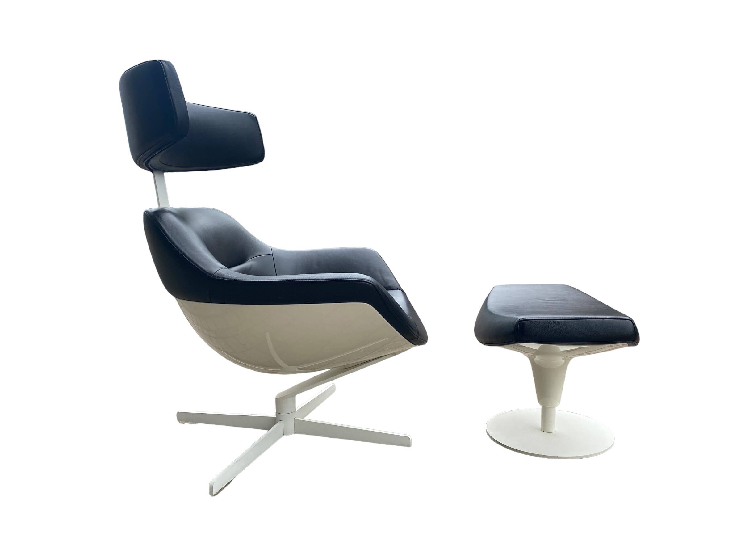 Auckland lounge chair and ottoman by Jean Marie Massaud for Cassina