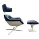 Auckland lounge chair and ottoman by Jean Marie Massaud for Cassina
