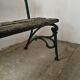 Garden bench foot cast iron art nouveau style