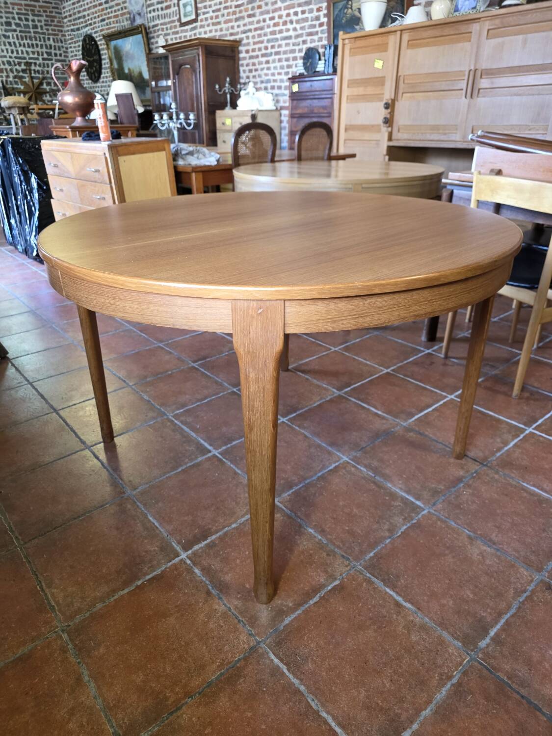Scandinavian extendable teak table from the 1960s.