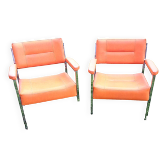 Pair of Vintage armchairs. Year 70. Germany