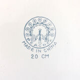 Set of 6 Peacock hollow plates