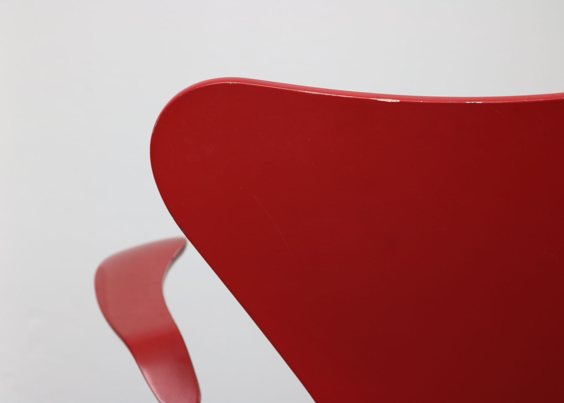 Chaise modèle 3217 Red Swivel par Arne Jacobsen pour Fritz Hansen