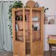 Vintage 1950s light oak school display cabinet – Vintage bookshelf