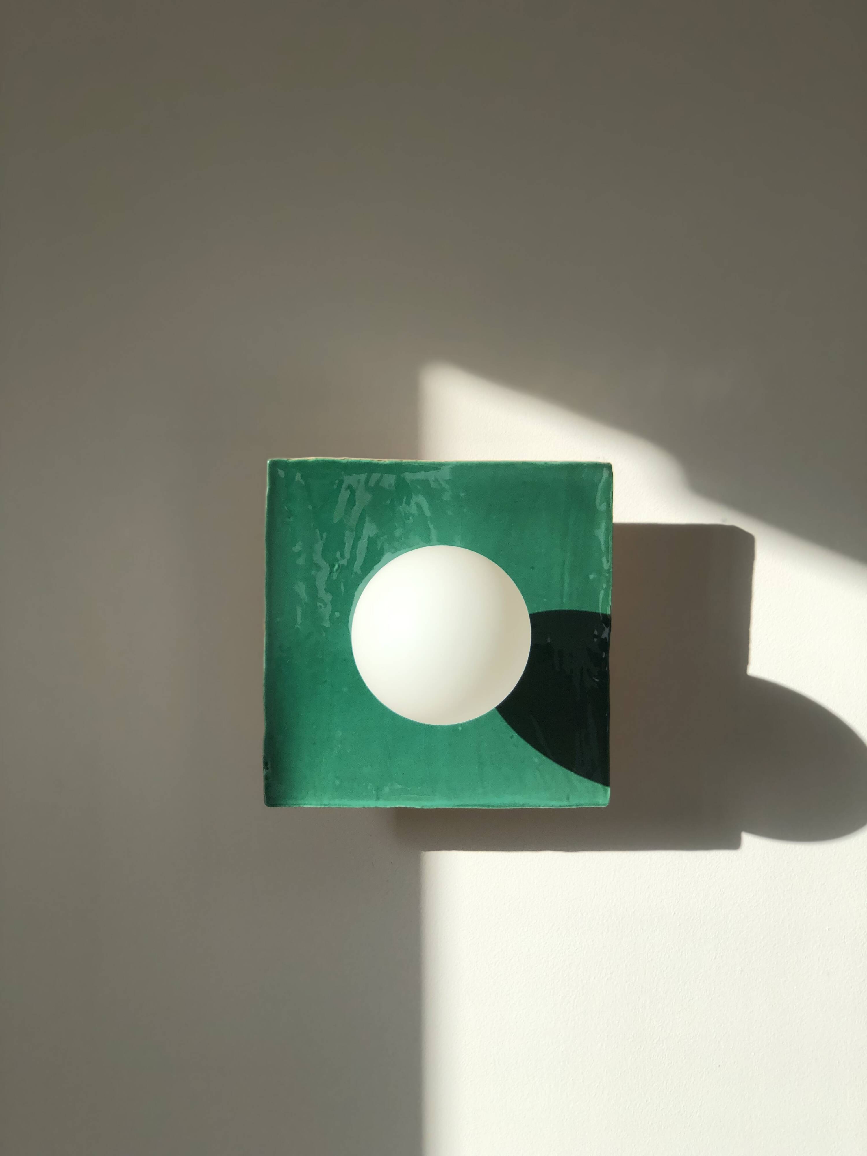 Globe Tile Wall Light (Green) - Coco Square